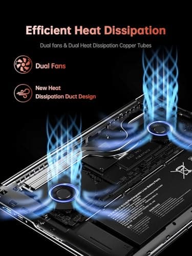 ACEMAGIC 2025 Laptop, Laptop with AMD Ryzen 7 6800H (8C/16T, Up to 4.7GHz), 16GB DDR5 512GB NVMe SSD Windows 11 Laptop Computer, 16-inch FHD Display, WiFi 6,Backlit KB - Image 3