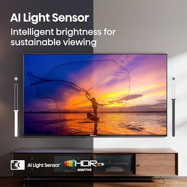 Hisense 65" E6 Cinema Series QLED 4K UHD Smart Fire TV (65E6QF, 2025 Model) - QLED, AI Light Sensor, Dolby Vision · Atmos, Voice Remote with Alexa, Motion Rate 120, HDR 10+ Adaptive, Game Mode Plus - Image 8