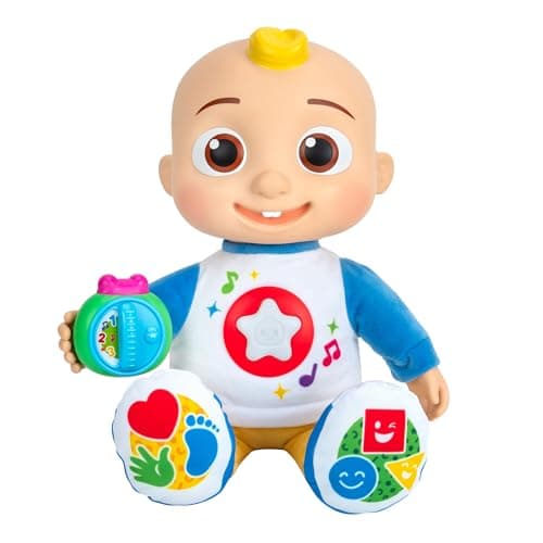 CoComelon Discover ‘N Play JJ - Explore Shapes, Colors, ABC’s, 123’s, Listen to 5 Fan-Favorite Songs, and 50+ Phrases - Feature Plush 10” JJ Doll for Kids and Preschoolers - 18 Months + - Image 1