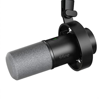 FIFINE Dynamic Microphone, XLR/USB Podcast Recording PC Microphone for Vocal Voice-Over Streaming, Studio Metal Mic with Mute, Headphone Jack, Monitoring Volume Control, Windscreen-Amplitank K688 - Image 1