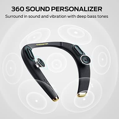 Monster Boomerang Petite Neckband Bluetooth Speakers, Neck Speaker with 15H Playtime, aptX High Fidelity 3D Stereo Sound, Low Latency, Built-in Mic, IPX5 Waterproof Wearable for Home Outdoor - Image 2