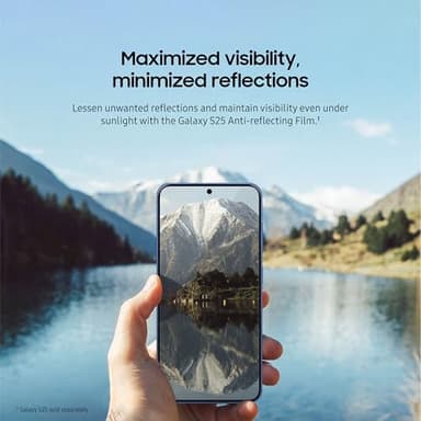 SAMSUNG Galaxy S25 Anti-Reflecting Film, Phone Screen Protector, Increased Visibility, Dust and Fingerprint Protection, Anti-Scratch, US Version, EF-US931CTEGUS - Image 3