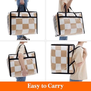 Lifewit 4 Pack Clear Clothes Storage Bags, 40L Plastic Blanket Storage Bag, Vinyl Foldable Moving Bags with Zipper, Closet Organizers and Storage Containers for Bedding, Duvet, Comforter - Image 5