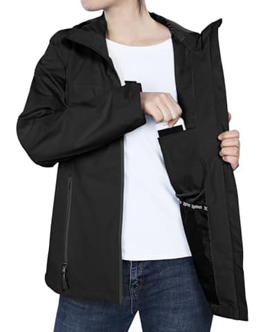 33,000ft Packable Rain Jacket Women Lightweight Waterproof Raincoat with Hood Cycling Bike Jacket Windbreaker - Image 6