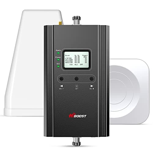 Hiboost Cell Phone Signal Booster for Home and Office, 4,000 sq ft, Boost 5G 4G LTE Data for Verizon AT&T and All U.S. Carriers, FCC Approved - Image 1