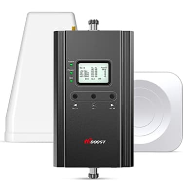 Hiboost Cell Phone Signal Booster for Home and Office, 4,000 sq ft, Boost 5G 4G LTE Data for Verizon AT&T and All U.S. Carriers, FCC Approved - Image 1