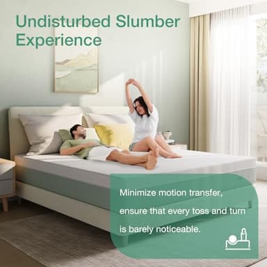 Novilla Queen Mattress,10 Inch Gel Memory Foam Mattress for Suppotive &Pressure Relieving, Medium Firm Feel in a Box,Bliss - Image 3