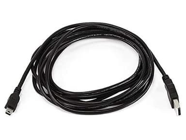 Monoprice 10-Feet USB A to mini-B 5pin 28/28AWG Cable (103897) Black - Image 1