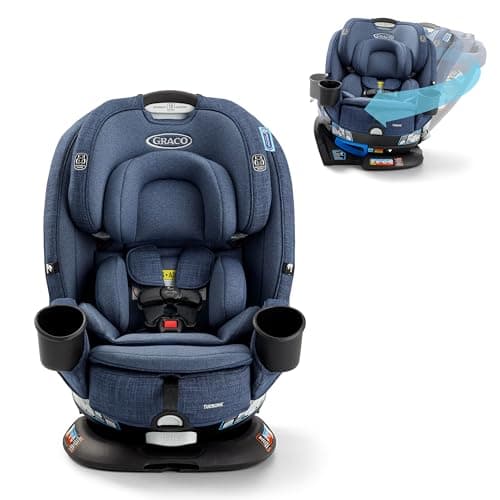 Graco Turn2Me 3-in-1 Rotating Convertible Car Seat, Rear to Forward Facing & Highback Booster, Easy Installation, Brighton - Image 1