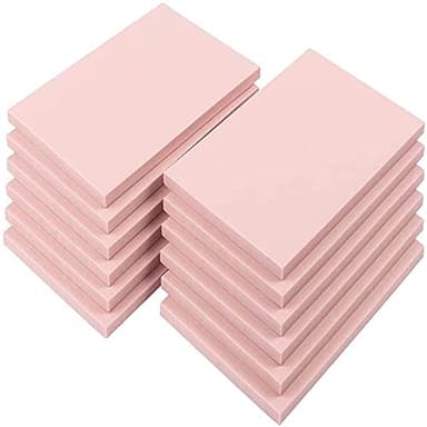 SGHUO 12pcs 4"x6" Pink Rubber Carving Blocks Linoleum Block Stamp Making Kit - Image 1