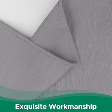 Biscaynebay Wrap Around Bed Skirts for King & Cal King Beds 15" Drop, Silver Grey Adjustable Elastic Dust Ruffles Easy Fit Wrinkle & Fade Resistant Silky Luxurious Fabric Machine Washable - Image 4