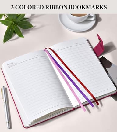 PAIBAS 365 Page Thick Lined Journal Notebook for Men Women, B5 Large Leather Journals for Writing, Hardcover Notebooks for Work, School, Note Taking, Business, Travel Diary, College Ruled 7.6" x 10" - Image 6