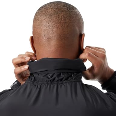 BASS OUTDOOR Men's Convertible Hoodie Pullover Sweater with 1/4 Front, Elbow Patches and Side Zip Pockets Standard, Black Beauty - Image 5