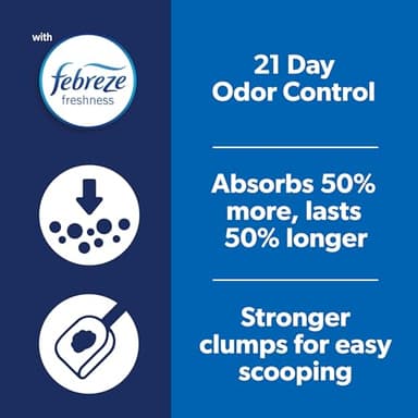 Fresh Step Outstretch Advanced Long Lasting Clumping Litter with Febreze Freshness, Activated Charcoal Litter Lasts 50% Longer, 32 lbs. (2 x 16 lb. Box) - Image 7