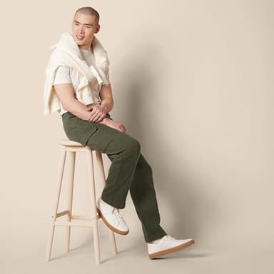 Amazon Essentials Men's Cargo Fleece Sweatpant with Open Hem, Olive Heather, Medium - Image 5