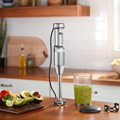 KitchenAid Variable Speed Corded Hand Blender KHBV53, Contour Silver - Image 4