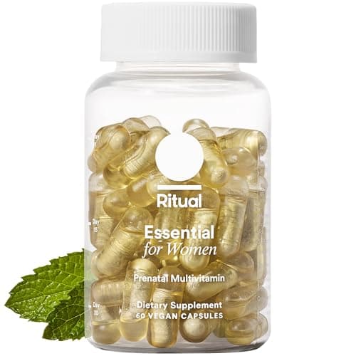 Ritual Essential for Women Prenatal Multivitamin: Folate & Choline for Neural Tube Support, Omega-3 DHA for Fetal Brain Development, Iron, Calcium-Helper D3 & K2, Non-GMO, Vegan, Mint, 30 Days - Image 1