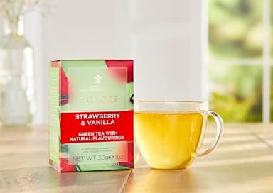 Taylors of Harrogate Strawberry & Vanilla, Green Tea, Individually Wrapped Bags, 20 Count (Pack of 1), Smooth, Juicy and Sweet, Caffeinated, Enjoy Hot or Iced, 20 Teabags - Image 4