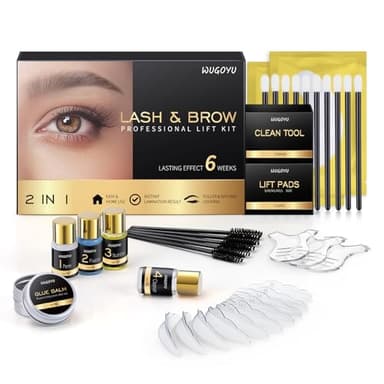 Lash Lift Kit - Brow Lamination Kit, Eyebrow Lamination Kit, Professional Eyelash & Brow 2 IN 1 Perm Kit, Eyebrow lift Kit, Fuller & Thicker Brows Suitable for Salon & Home Use, Lasts For 4-6 Weeks - Image 1