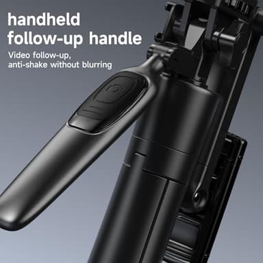 ZZR SEVEN Tripod for iPhone, Selfie Stick for iPhone with Remote, Phone Stand Tripod for Recording,Compatible with All Cell Phone and Camera A69S (72") - Image 4