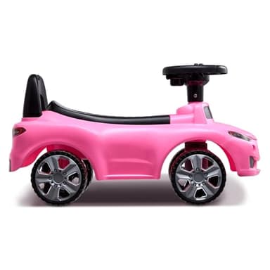 VEVOR Ride On Push Car for Toddlers, Ages 19+ Months, Ride Racer, Sit to Stand Toddler Ride On Toy, Kids Ride On Car with Music Steering, Horn & Under Seat Storage, Ride On Toy for Boys Girls, Pink - Image 9