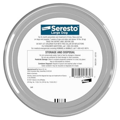 Seresto Large Dog Vet-Recommended Flea & Tick Treatment & Prevention Collar for Dogs Over 18 lbs. | 2-Pack - Image 2