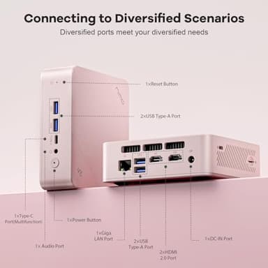 NIMO Mini-PC, 16GB RAM 1TB M.2 SSD Intel 12th Gen N100(Beat i3-1115G4) 4 Cores Desktop Mini PC, Support Upgrade Desktop PC Triple 4K HDMI USB3.2 BT5.2 WiFi 6 Students-Business Home Office - Image 6