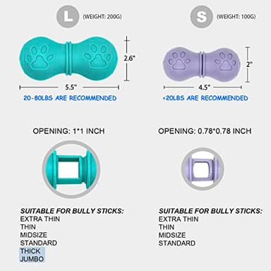 BoniVet Bully Stick Holder for Dogs, Chew Holder, Prevent Choking Safety Device (Purple, Small) - Image 3