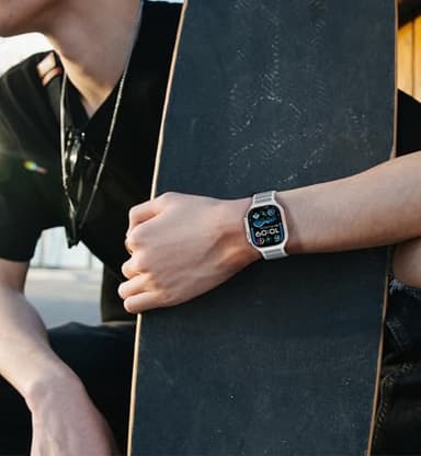 Compatible with Apple Watch Ultra 2 Band for Men,Sport Silicone for Apple Watch Series 10 Band 46mm 45mm 44mm 42mm 41mm 40mm 38mm 49mm,Rugged Soft Strap for iWatch 10/9/8/7/6/5/4/3/SE,Ultra2/Ultra - Image 5