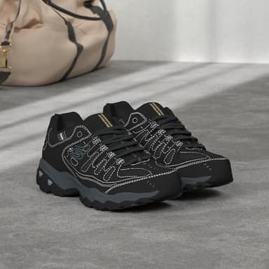 Skechers Mens Afterburn M. Fit Fashion-sneakers, Black/Charcoal, 10 US - Image 7