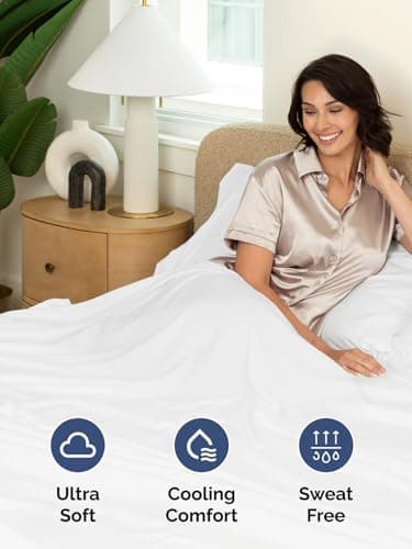 Extra Deep Queen Fitted Sheet - Hotel Luxury Single Fitted Sheet Only - Easily Fits 18 inch to 24 inch Mattress - Ultra Soft, Wrinkle Free w/Extra Deep Pockets - Easy-Care, Breathable & Comfy - White - Image 3