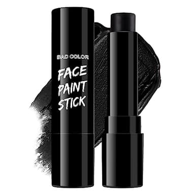 BADCOLOR Black Cream-Blendable Face Body Paint Stick for Adults Children Eye Black Softball Football Baseball Sports , Non-Toxic Hypoallergenic for Halloween SFX Makeup Cosplay Joker Costume Parties - Image 1