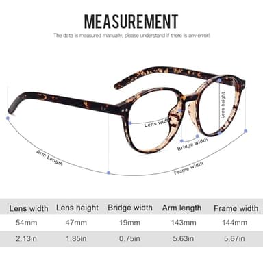 STORYCOAST Blue Light Blocking Glasses for Women Men,Round Frame Eyeglasses,Unisex Gaming Computer Glasses 3Pack Black+Gray Leopard+Tortoiseshell - Image 4