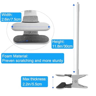 Baby Monitor Mount Compatible with Nanit Pro Smart Baby Monitor & Flex Stand ,Also for Cameras with 1/4 Screw Mount Flexible Long Gooseneck ArmBaby Camera Holder Stand Without Tools - Image 6