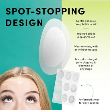 Dots for Spots Pimple Patches with Microdarts - Includes Active Ingredients Niacinamide, Hyaluronic Acid & Salicylic Acid for Maximum Effectiveness - Reduces Redness and Dark Spots (9 count) - Image 6