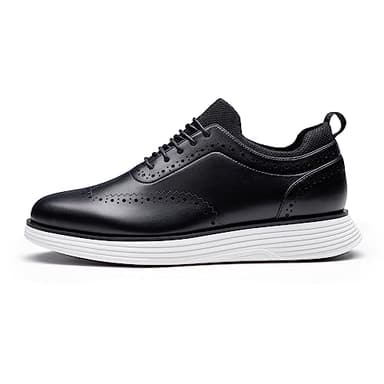 Bruno Marc Men's MaxFlex Dress Sneakers Oxfords Casual Wingtip Brogue Shoes,Size 10,Black,SBOX2326M - Image 2