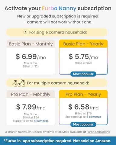 Furbo 360° Dog Camera - Unlock with Paid Plan: Home Security & Dog Safety Alerts, Rotating Pet Treat Dispenser w/ 2-Way Speaker, Smart Indoor Cam w/Phone App (3mo Minimum Subscription Required) - Image 5