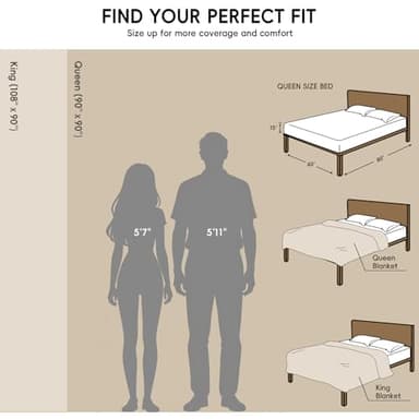 PHF 100% Cotton Muslin Blanket King Size 108"x90", 4-Layer Lightweight Gauze Throw, Breathable Cloud-Soft Minimalist Blanket for Bed, Couch, Camping & Baby, White, Ideal Gift - Image 2