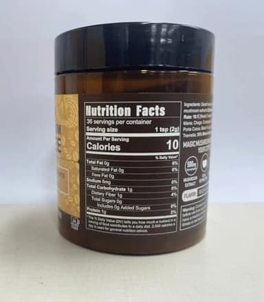 Decaf Mushroom Coffee - 36 Servings, Instant Coffee Mix Includes 10 Mushrooms Extract Powder, 72 Grams - Image 6