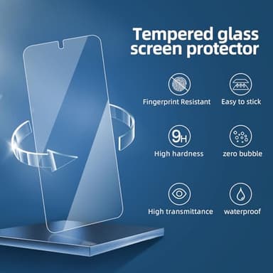 NEW'C 3 Pack Designed for Samsung Galaxy S25 Screen Protector Tempered Glass, Bubble Free, Ultra Resistant - Image 4