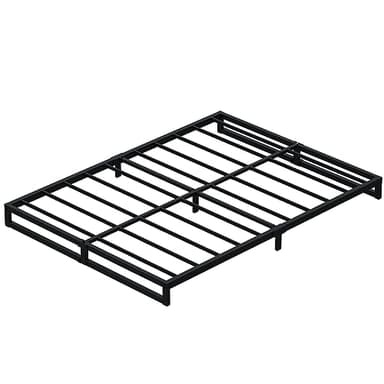 Lutown-Teen 6 Inch Bed Frame Queen Size Heavy Duty Steel Slat Support Metal Platform Queen Bed Frame No Box Spring Needed, Easy Assembly, Black - Image 9