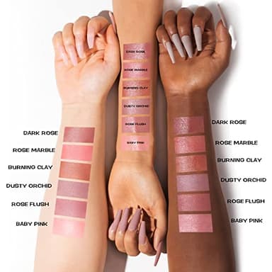 FOCALLURE Cream Blush Makeup,Buildable Blush Stick for Cheeks,Matte and Dewy Finish,Long Wearing,Easy Application,Lightweight Multi Stick,ROSE MARBLE - Image 6