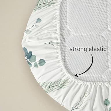 Soarwg Kids Bassinet Sheets, Bassinet Sheets for Baby Boy and Girl, Bassinet Sheet Neutral, Fit for Rectangle, Round, Oval, Hourglass Mattress, Flexible for Different Bassinet Pad/Mattress 4 Pack - Image 5