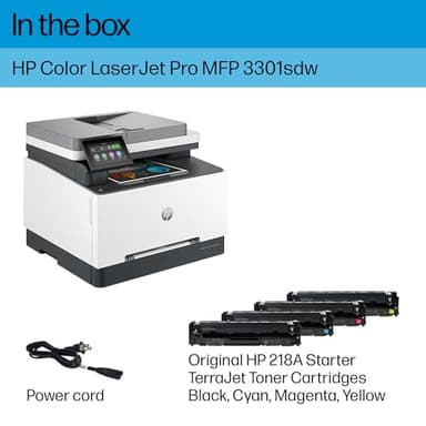 HP Color Laserjet Pro MFP 3301sdw Wireless All-in-One Color Laser Printer, Scanner, Copier, Best-for-Office (499Q3F) - Image 6