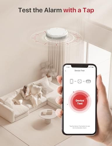 X-Sense Combination Smoke and Carbon Monoxide Detector with Voice Location, Interconnected Smoke Detector Carbon Monoxide Detector Combo with Base Station (Included), Model XP0A-MR31 - Image 7