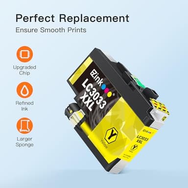 E-Z Ink LC3033XXL Replacement for Brother LC3033 XXL LC3035 Ink Cartridges Super High Yield to Use with Brother MFC-J995DW MFC-J805DW MFC-J815DW MFC-J995DW XL MFC-J805DW XL Printer (4 Pack) - Image 6