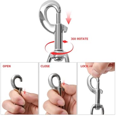 Mi Metty Short Dog Leash - Heavy Duty-12”/24”Short Chew Proof Dog Lead for Training Control- Training Pet Leashes for Teething Puppies Small Medium and Large Dogs - Image 5