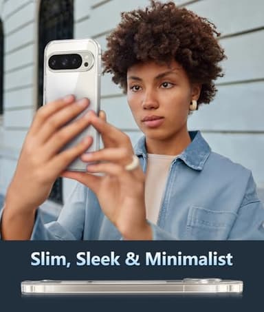 FNTCASE for Google Pixel-10-Pro XL Case: Clear Pixel 9 Pro XL Phone Cases with Screen Protector Slim Rugged Cell Cover Transparent Anti Yellowing Shockproof Protective (Clear) - Image 7