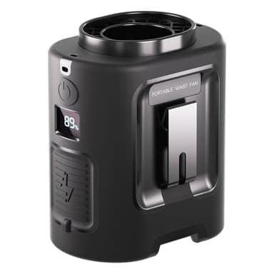 Portable Waist Fan, 4 Speeds 13000RPM Strong Airflow, belt fan with up to 22H of Working Time, Hands-Free Neck Fan, Rechargeable Wearable Personal Fan for Outdoor, Hiking,Jobsite, Farms - Image 1