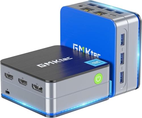 GMKtec Mini PC Intel N150(Turbo 3.6GHz) 12GB DDR5 512GB SSD Dual LAN, Desktop Mini Computer 4K Triple Display, WiFi6, BT5.2, Energy Efficient Nucbox G2 Plus - Image 1